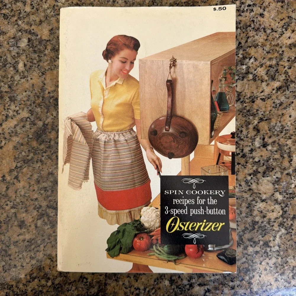 Osterizer Spin Cookery Blender Cookbook Paperback 1964 VTG 60s‎